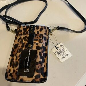 INC International Concepts Animal Print Crossbody Bag